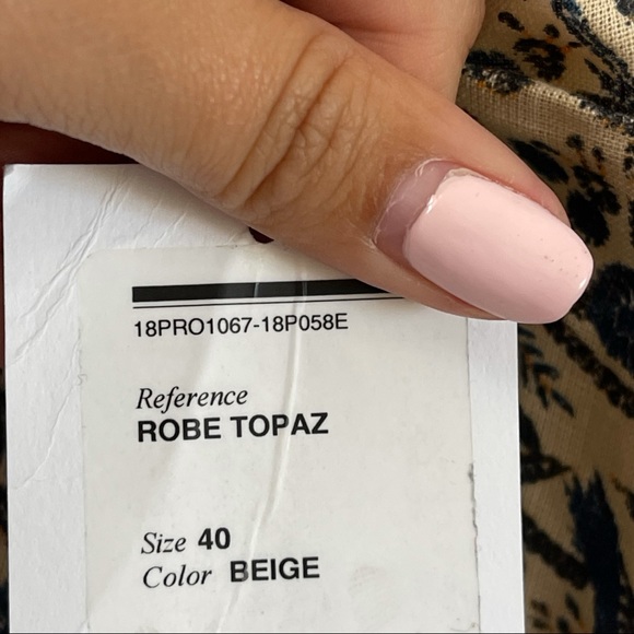 Isabel Marant Topaz Print Linen Mini Dress Sz 40 - Picture 7 of 8